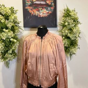 Satin cropped jacket